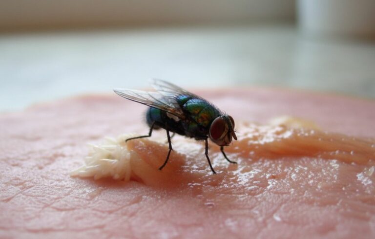 Œuf de mouche sur la viande : identification et risques