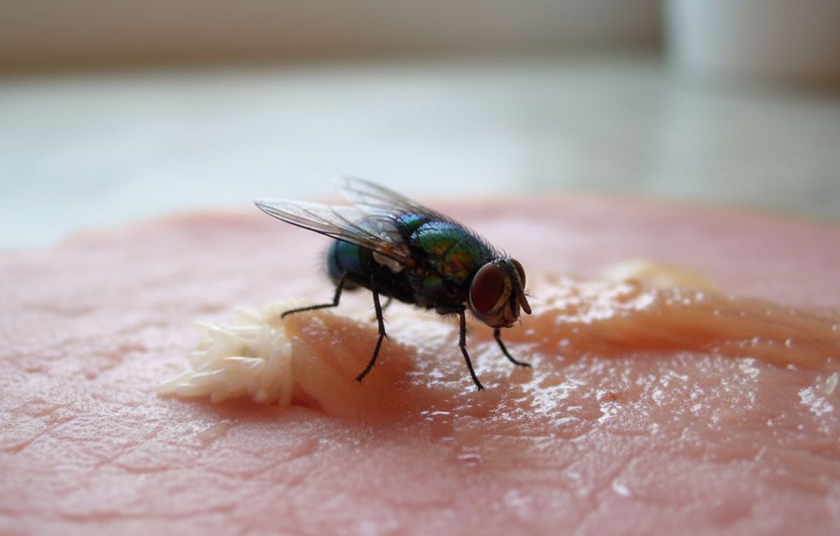 Œuf de mouche sur la viande : identification et risques